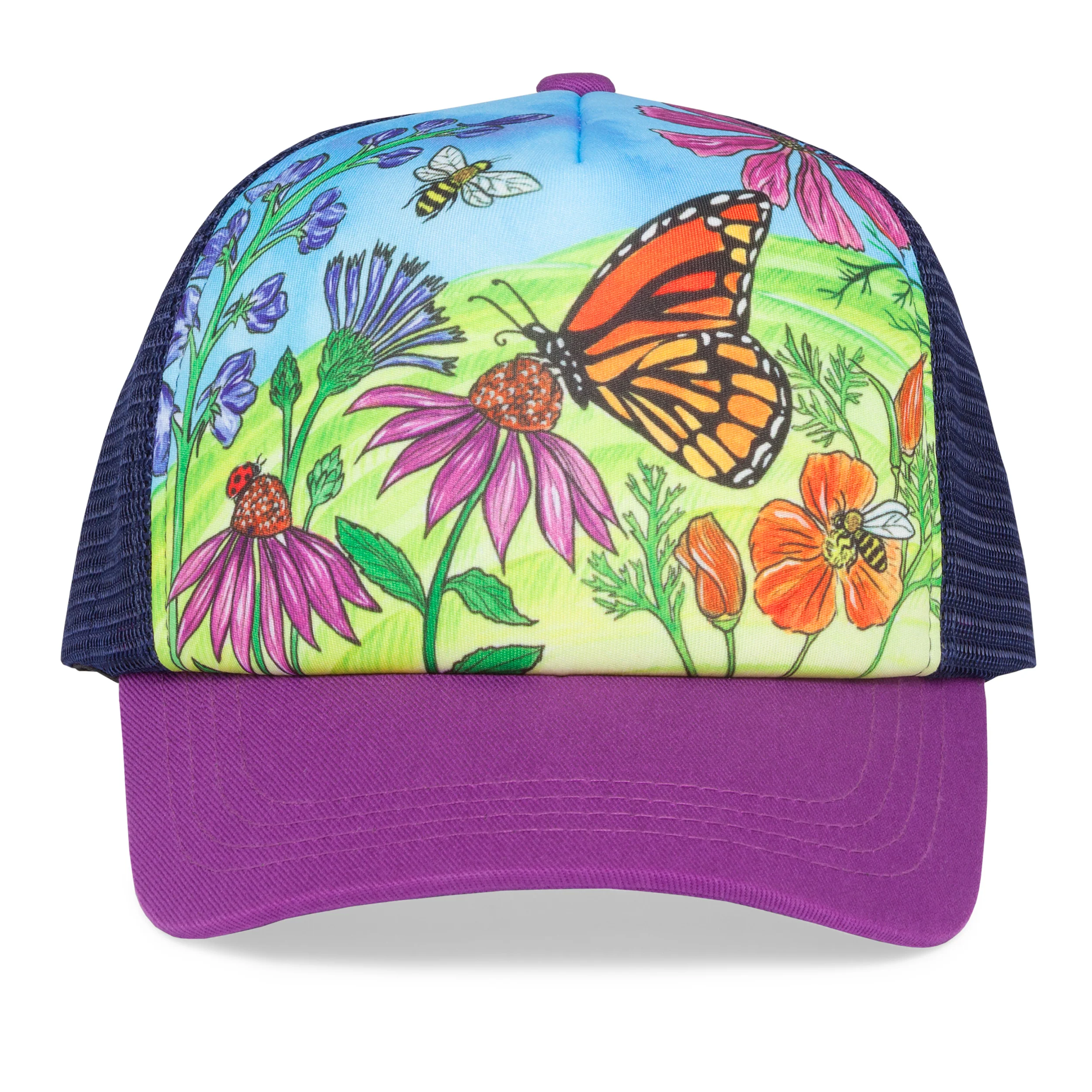 Kids' Butterfly and Bees Trucker - Image 3