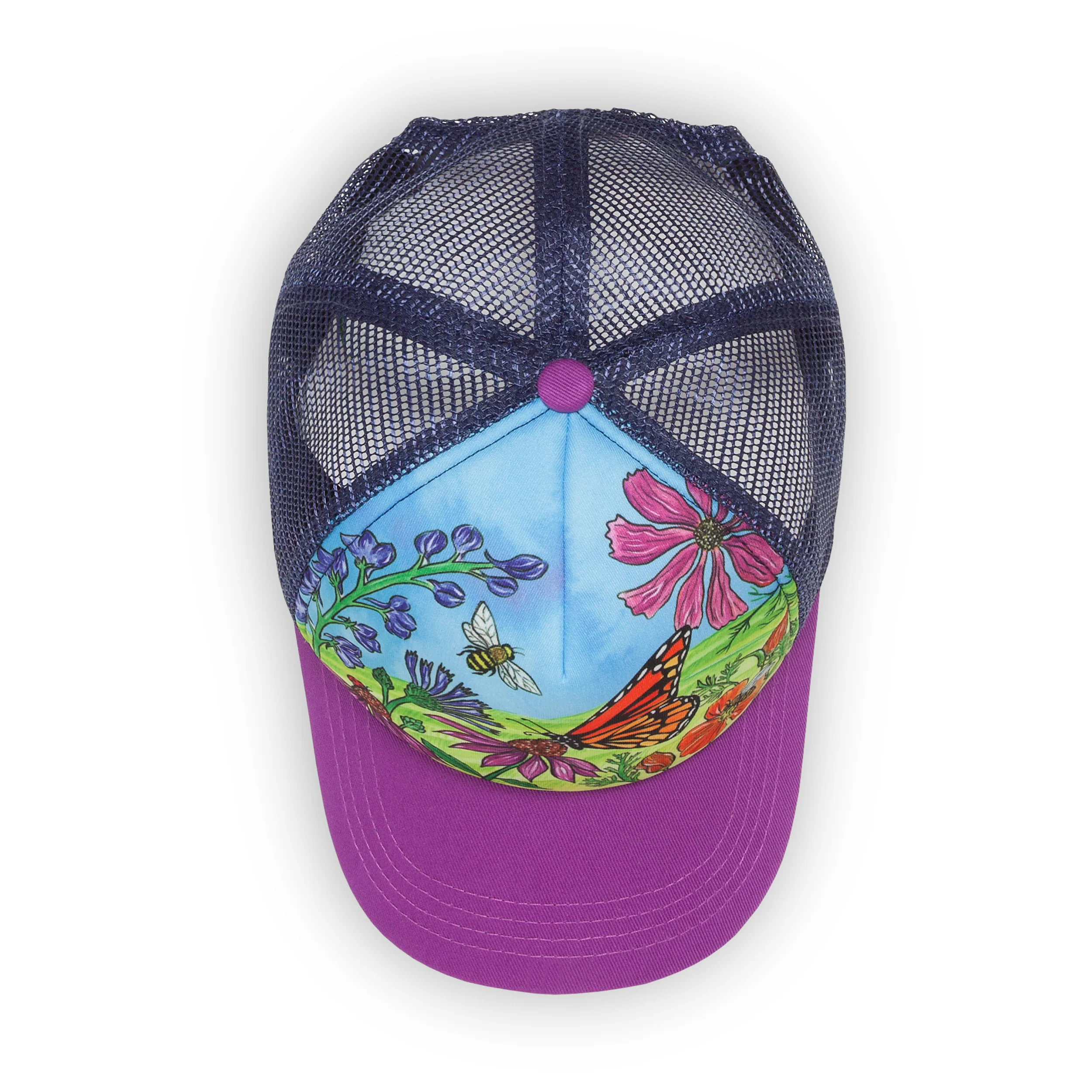 Kids' Butterfly and Bees Trucker - Image 6