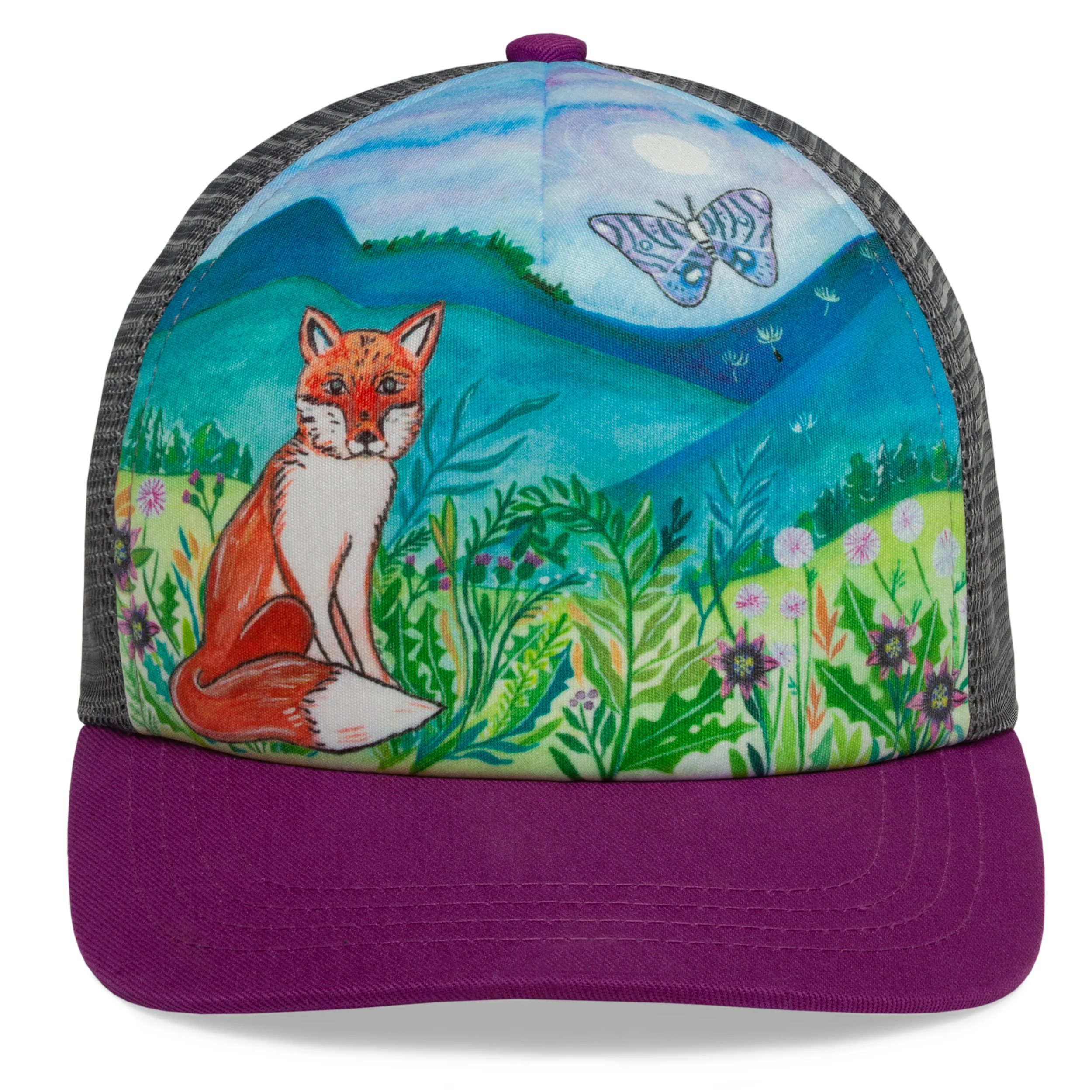 Kids' Moonflower Fox Trucker - Image 2